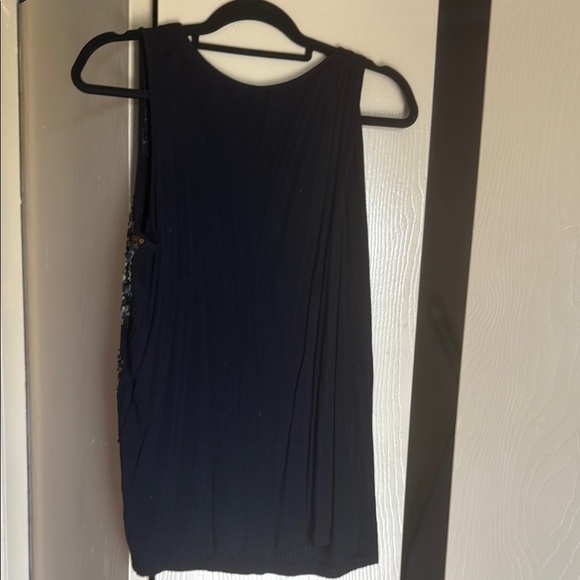 a.n.a Black Sequin Fitted Sleeveless Tank Top - Picture 5 of 5